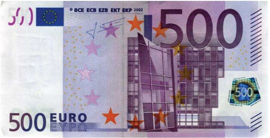 Фото 500 евро передняя сторона